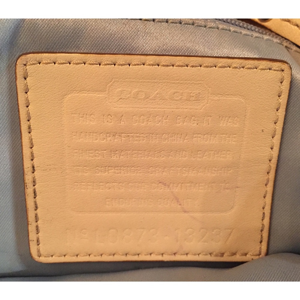Beautiful Beige Coach Purse - Picture 7 of 7